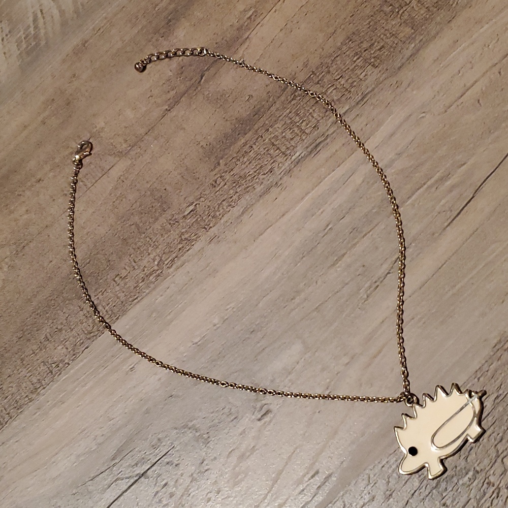 *2/$10* Gel Hedgehog Pendant on 17" Chain Necklace - Picture 2 of 2